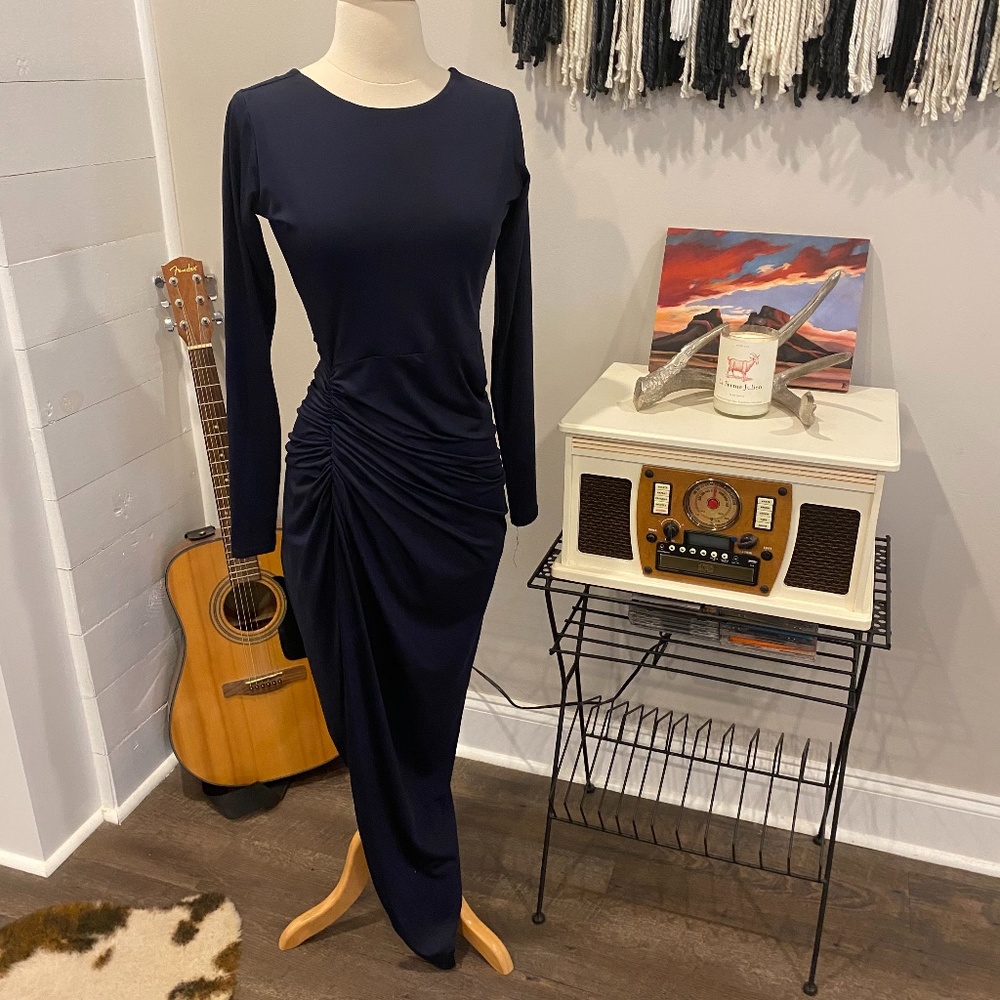Navy Nastygal Dress